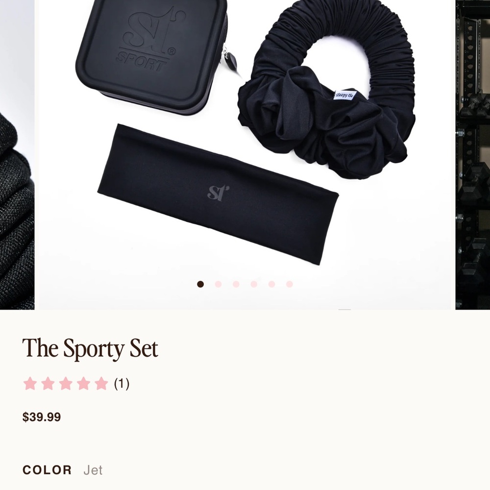 SML Sport Black Hair Styling Set